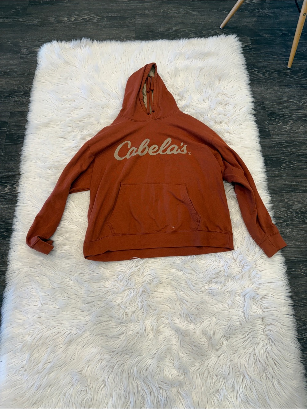 Cabela's Rust Orange Pullover Hoodie